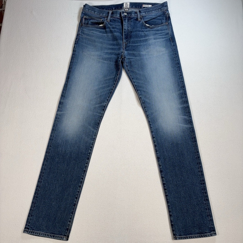Hiroshi Kato The Pen Selvedge Jeans Men 34 (fits 35x34) Blue Slim Stretch Denim - Picture 2 of 16